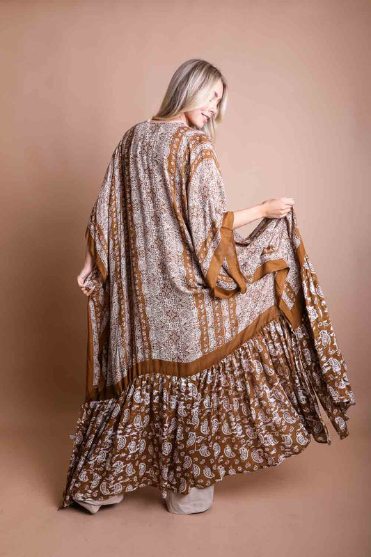 Pumpkin Paisley Kimono