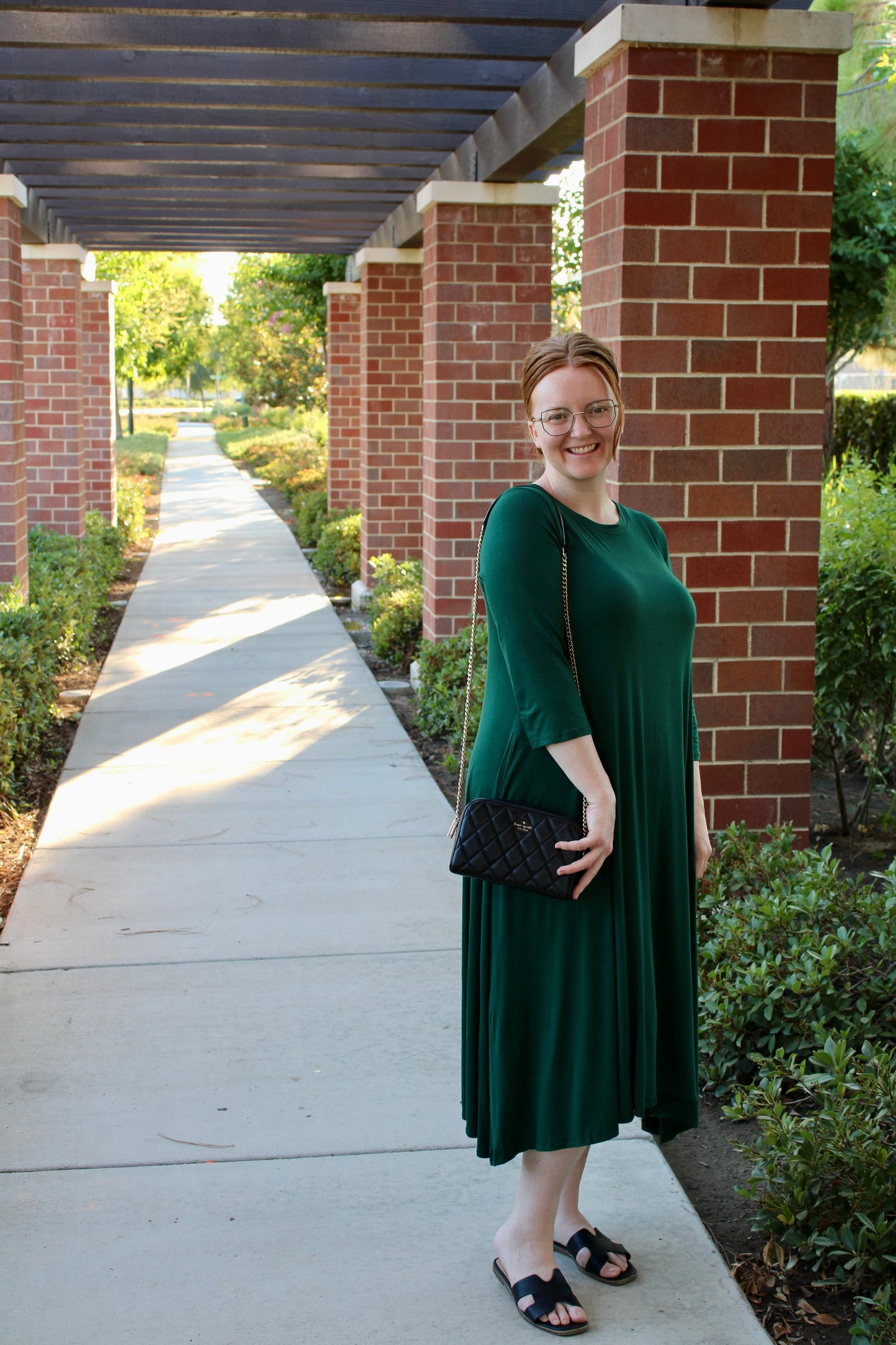 Classic Midi in Hunter Green