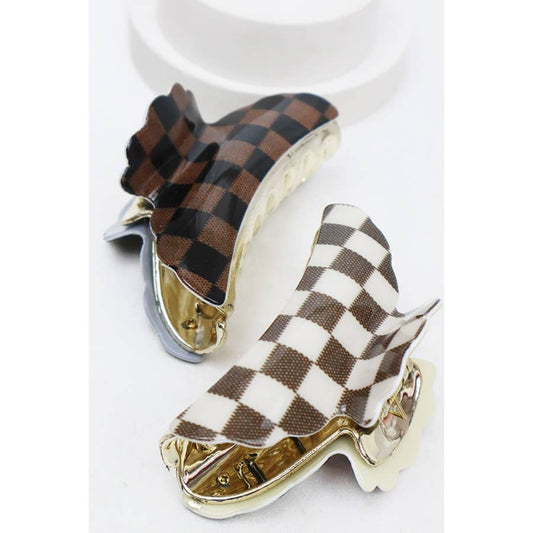 Checker Claw Clip