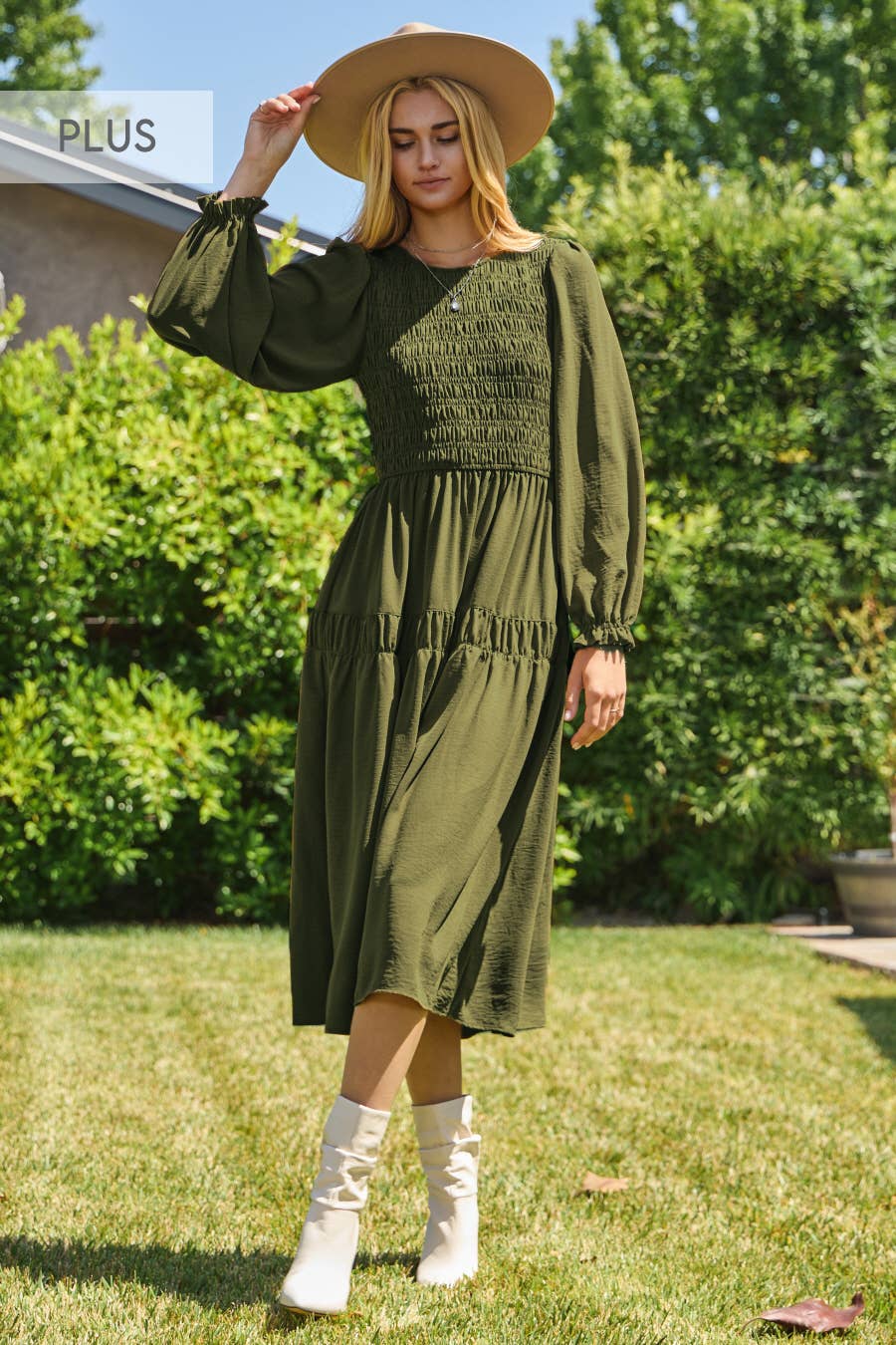 Olive Gardenia Dress