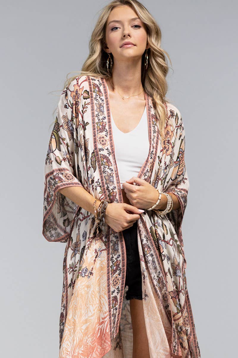 Blushing Spring Kimono