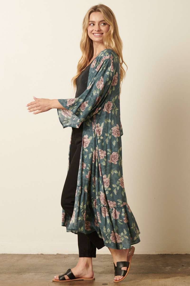 Blossom Blues Kimono