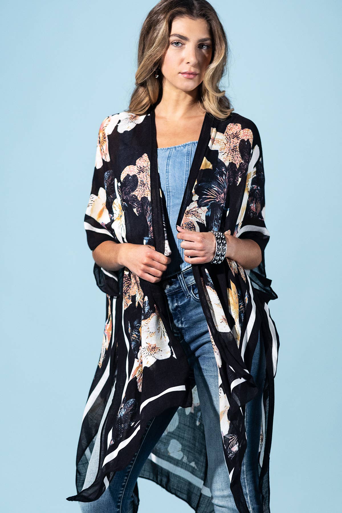 Moonlight Floral Kimono